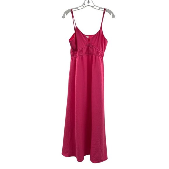 A New Day Women's Sleeveless V-Neck Shift Maxi Dress Pink Size Medium - Picture 1 of 9